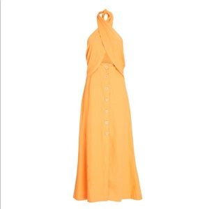 NWT - Nanushka, Soffio Halter Linen Midi Dress